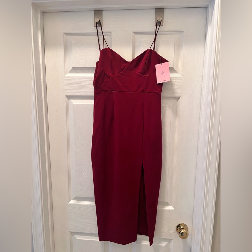 Red Hello Molly Midi Dress